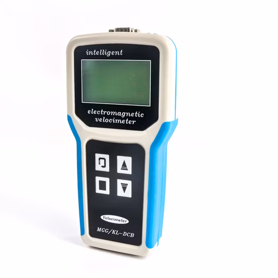 Zeigen Sie den Pegel der Strömungsgeschwindigkeit des offenen Kanals an, elektromagnetischer Flussstrom, Wassergeschwindigkeits-Durchflussmesser, tragbar